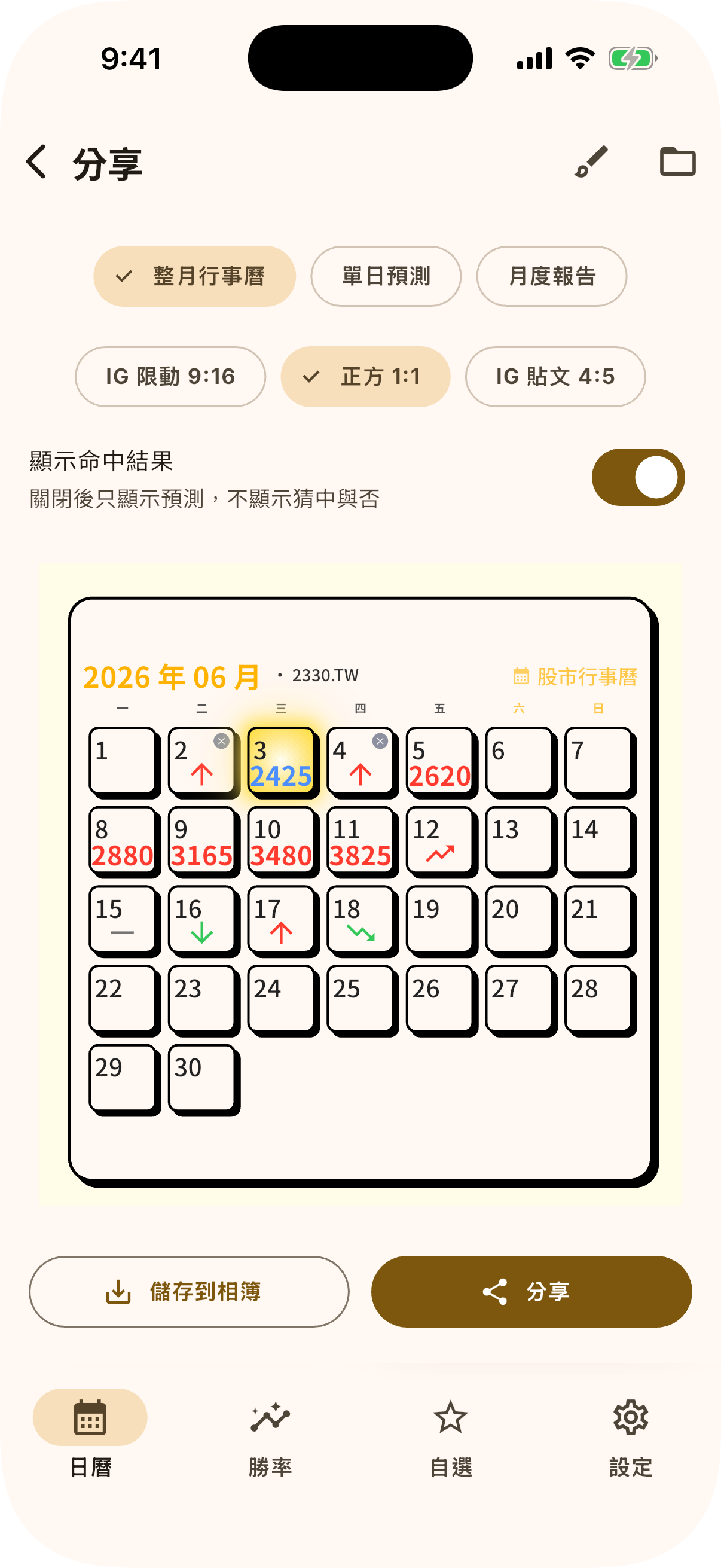 分享限動